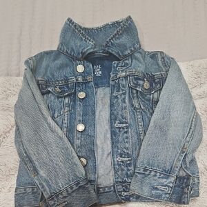 GAP Kids Medium Blue Denim Jacket with Button Front
